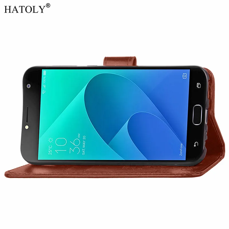 Чехол для Asus Zenfone 4 Selfie Pro ZD552KL откидной Кожаный Для чехол Кошелек Pro|case for zenfone 4|case