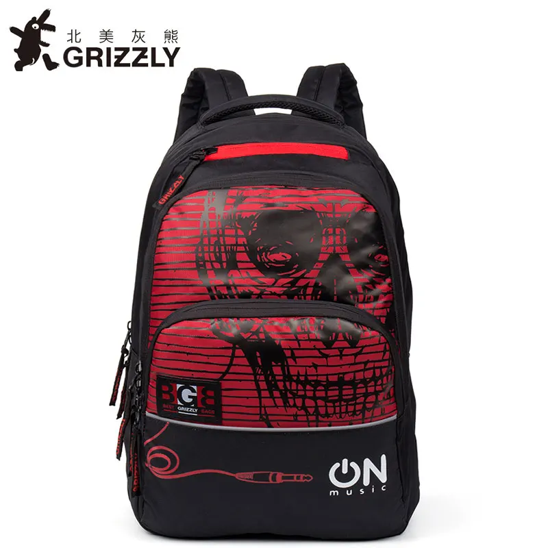 GRIZZLY, мужской рюкзак, Повседневный, Mochila, для подростков, для мальчиков, школьные сумки, многофункциональный, водонепроницаемый, большая емкость, дорожные сумки - Цвет: RU71523