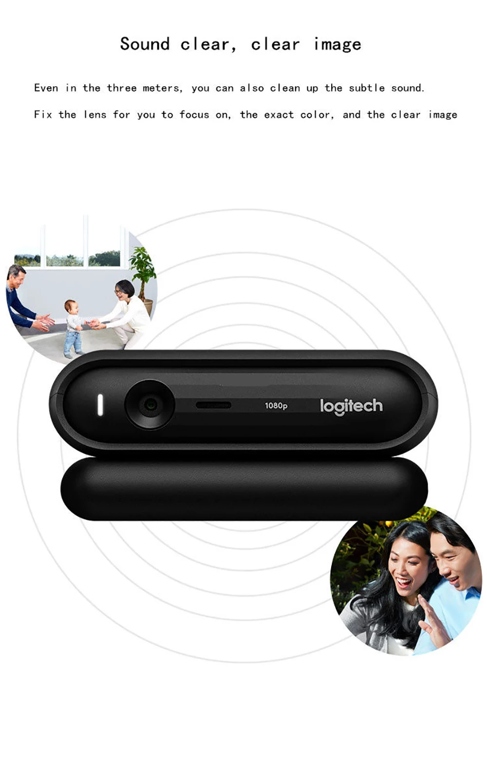 Оригинальная веб-камера logitech C670i IPTV для компьютера высокой четкости 1080P 60 градусов широкоугольная мини-веб-камера широкоугольное четкое изображение