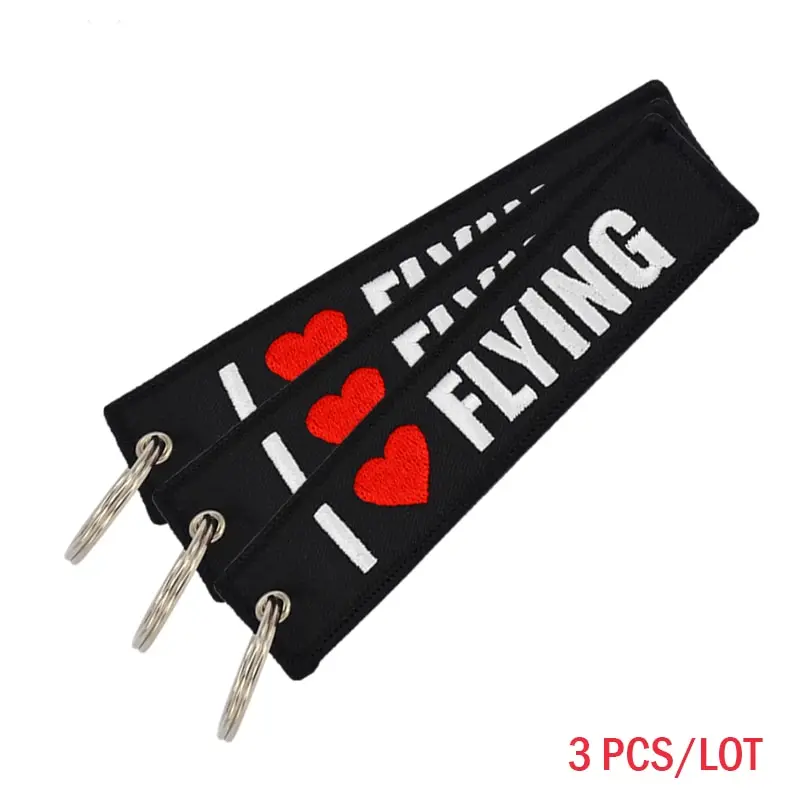 Remove Before Flight авиации подарки цепочка для ключей с брелоком для мотоциклов, скутеров и ключи для автомобиля Брелки брелок OEM Ювелирное Украшение, 3 шт./лот - Цвет: I LOVE FLYING