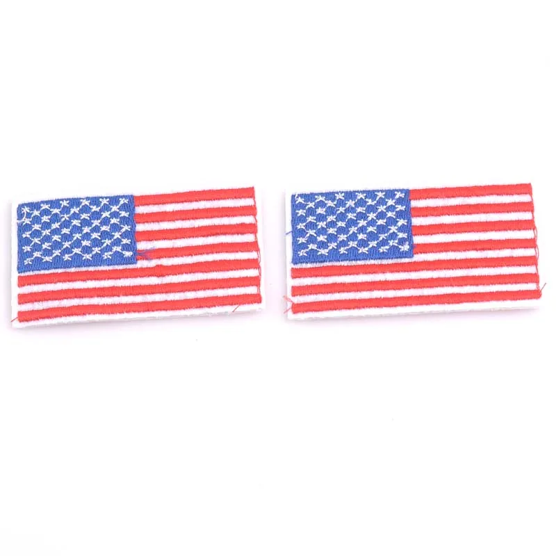 

3Pieces Embroidered American Flag Patches USA Patches National Flag Badge cp1076