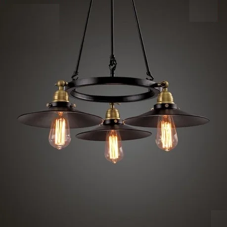 Light Fixtures Vintage Industrial Lighting For Dining Room Hanging ...
