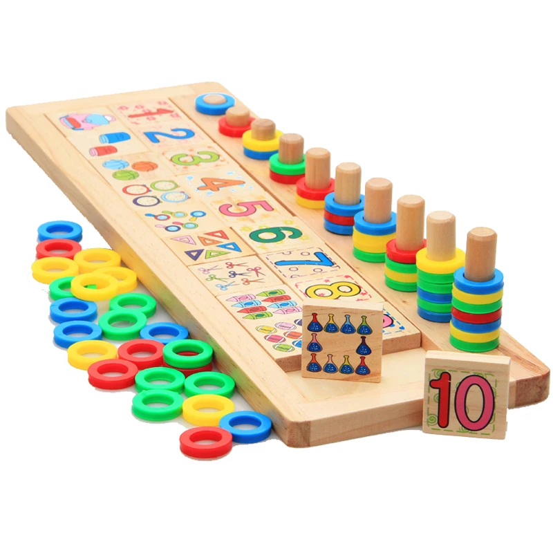 Counting Number Stacker Games Board Wooden Montessori Rainbow Rings Dominos Puzzles Children Preschool Maths Teaching Aids Toys Counting Number Stacker Games Board Wooden Montessori Rainbow Rings Dominos Puzzles Children Preschool Maths Teaching Aids Toys