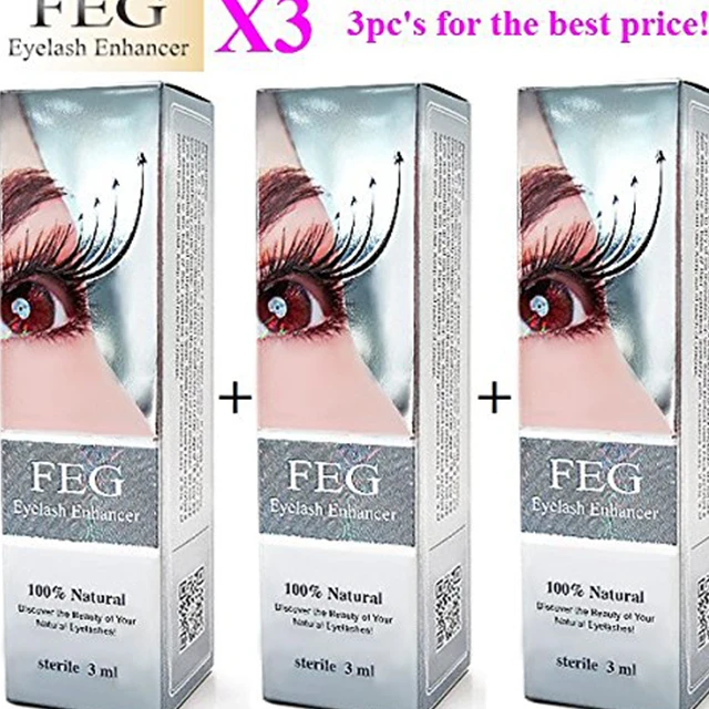 Premium Eyelash Enhancer Thickner 3 PC Powerful Eyelash growth Serum 100% Natural