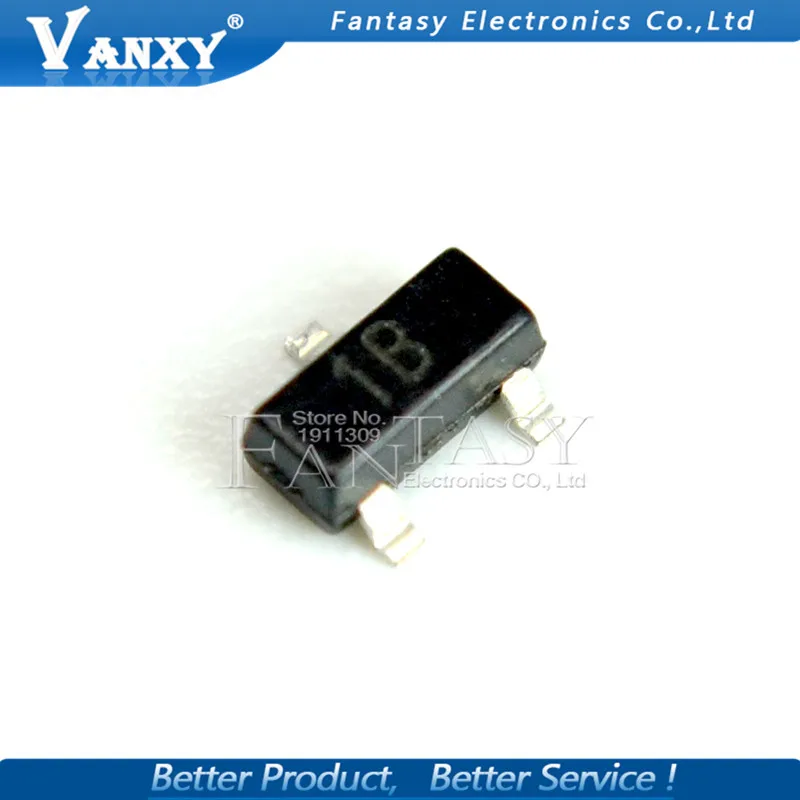 100 шт. BC846B SOT23 BC846B сот 846B SMD СОТ-23 1B Новинка транзистор