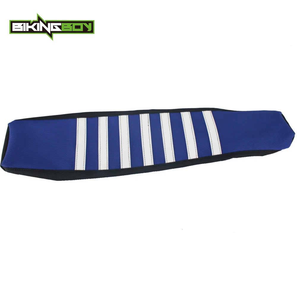 

BIKINGBOY MX Motocross Offroad Stripes Ribbed Gripper Soft Seat Cover for YAMAHA YZF250 YZF YZ-F 250 450 YZF450 YZ450F 14 15-17
