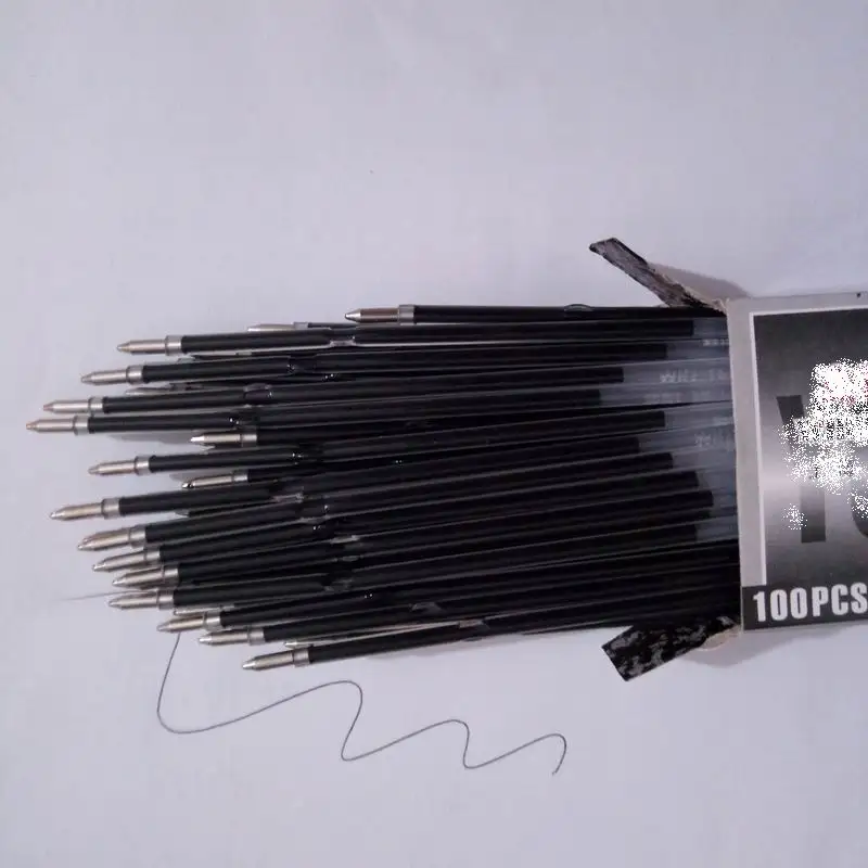 3000PCS 0.7mm 방수 자동 롤러 볼 볼펜 스탠드 리필 리드 블랙 블루 레드 사무실 학교 107MM 쓰기 용품