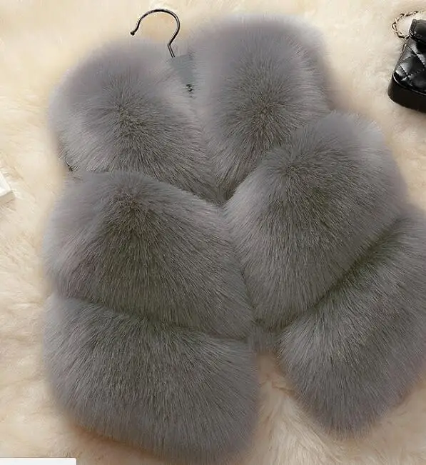 Kids Baby Girl Autumn winter jacket girls coat Waistcoat Thick Coat Warm fur waistcoat baby girl Clothes
