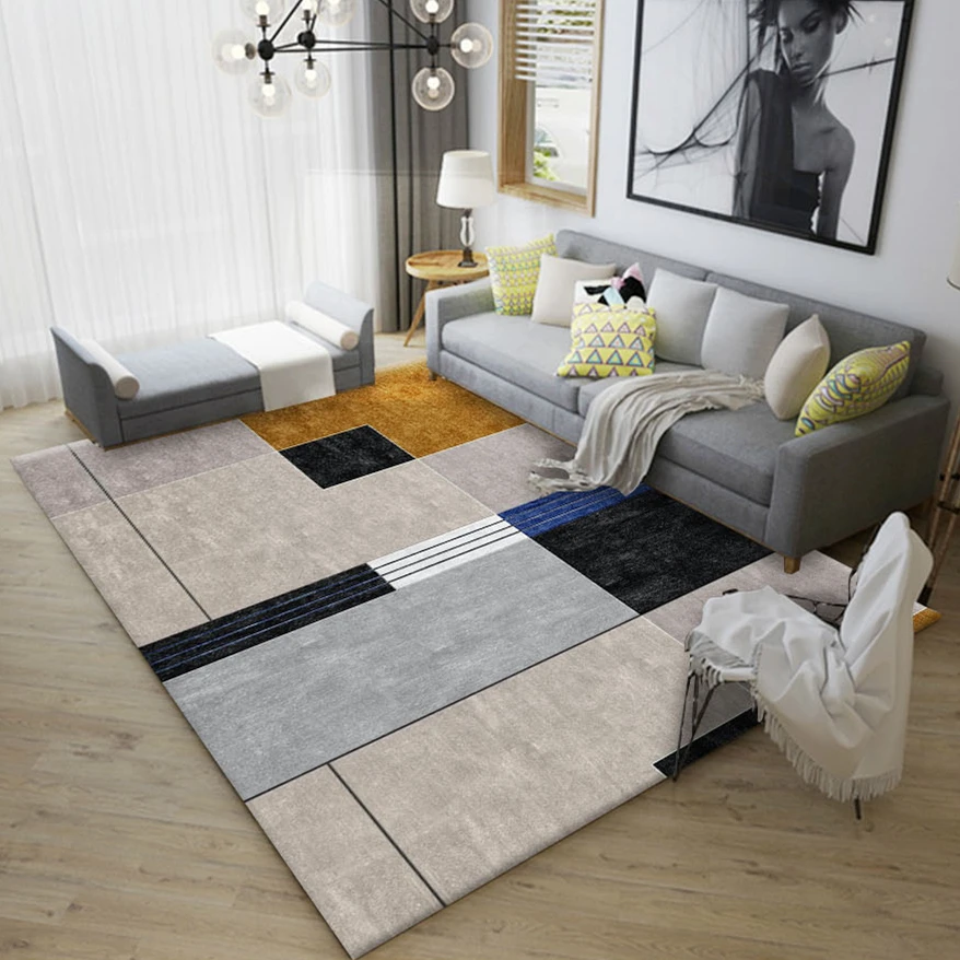 Скандинавский геометрический Коврик для гостиной, спальни, кабинета, прикроватные коврики прямоугольный декор, витрина, коврики для дома, 3D Рисунок, коврик для йоги - Цвет: Style 16