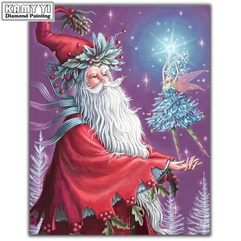 

5D DIY Diamond embroidery Cross stitch Magic Santa Full Square/Round Diamond mosaic Diamond painting decoration HYY