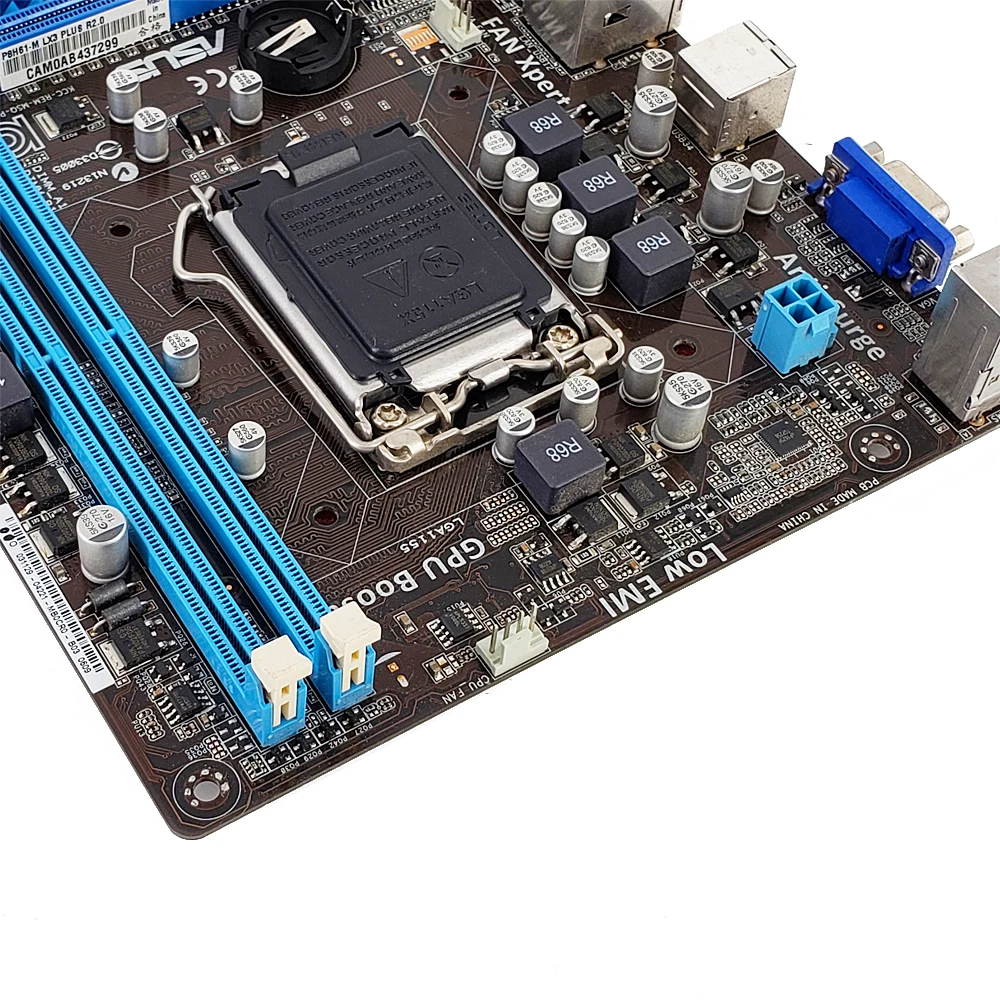 Koop Asus P8H61 M LX3 PLUS R2.0 Desktop Moederbord H61 Socket LGA 1155 Voor Core i3 i5 i7 DDR3 16G SATA2 uATX Originele Gebruikt Moederbord