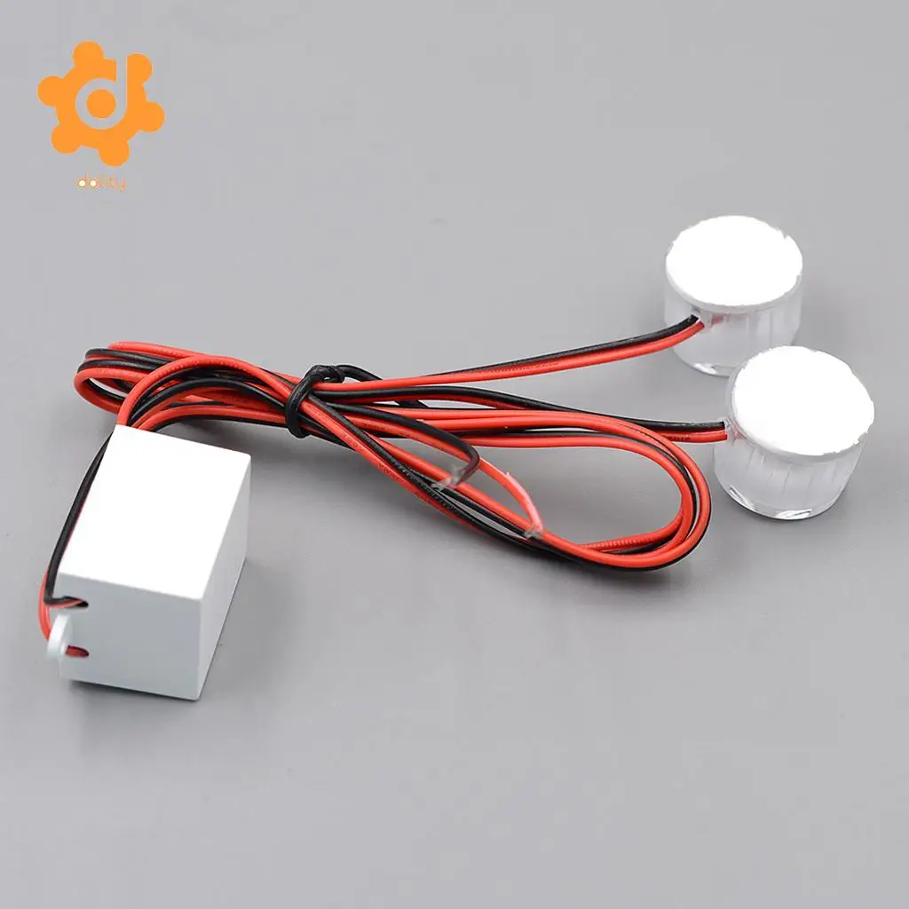 dolity 12-85V Car Truck Flashing Emergency Warning LED Strobe Lights Flasher Blue Super bright Long life expectancy