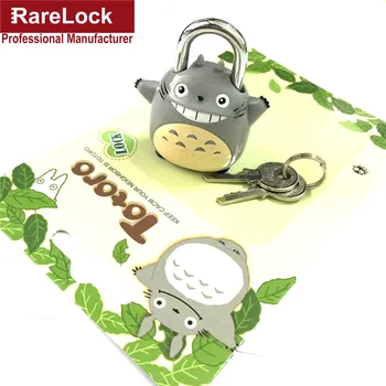 

Rarelock Mini Padlock Totoro Chinchilla Lock Same for Men Women Pair with Travelling Sport Luggage Bag Backpack Handbag DIY f