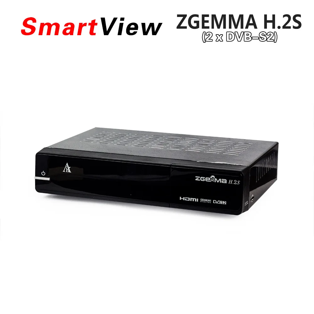 20pcs ZGEMMA H.2S Twin Tuner DVB-S2 + DVB-S2 Dual Core Satellite Receiver Enigma 2 linux OS 2000DMIPS CPU BCM7362 Set Top Box