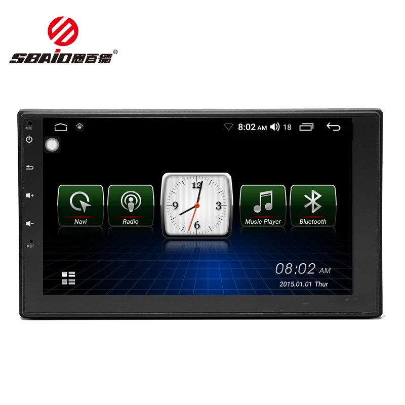 

Sbaid Android 2 Din Coche Radio Universal Real Time GPS Navgition Video Stereo Wifi Bluetooth Mirror Link MP5 Car Multimedia