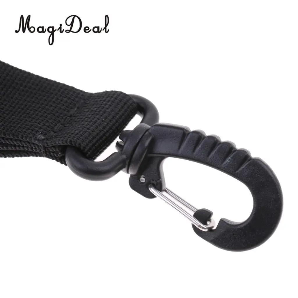 MagiDeal Deluxe Nylon Dual Loop Webbing Fin Mask Keeper Strap Holder Lanyard for Scuba Diving Gear Equipment Accessories