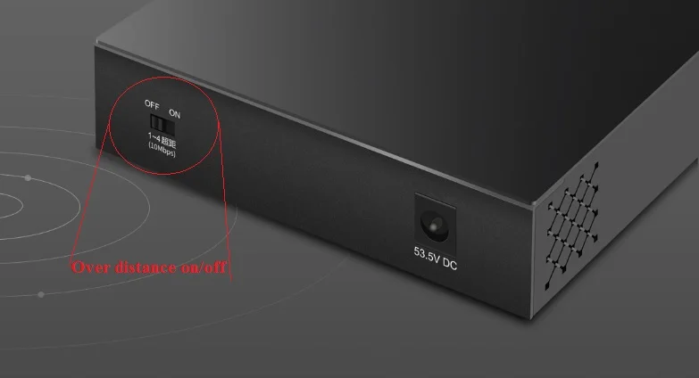 Сетевой коммутатор 5 портов 4 PoE 43 Вт 100 Мбит/с|Сетевые коммутаторы| |