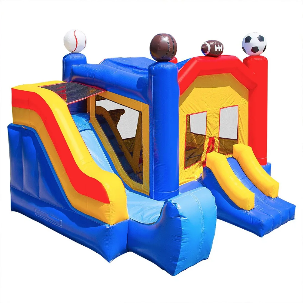 

Inflatable bounce with slide combo inflatable bouncy castle for kids