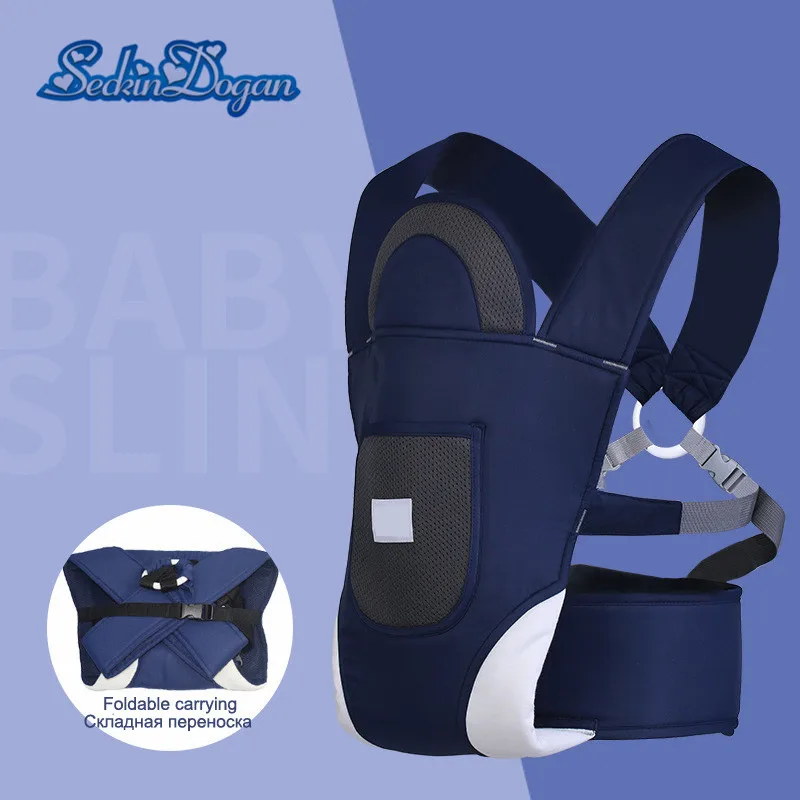 SeckinDogan Детские переноски с дышащей сеткой для малышей wrap Sling Carrier мягкий хлопок Baby Carrier талии эргономичный кенгуру для младенца сумка