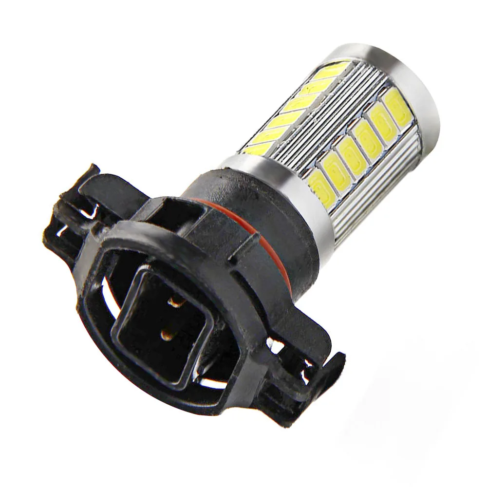 2x 33SMD H16 5202 LED Bulb 33 SMD with Lens LED Chips Car Fog Light DC