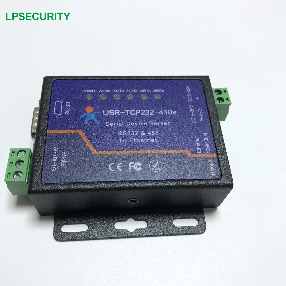 Промышленный последовательный преобразователь RS232 RS485 в Ethernet TCP/IP 5 6 В постоянного