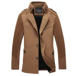Высокая 2018 Новые поступления модные пальто Для мужчин пыли пальто зима Для мужчин пальто длинный плащ Пальто для будущих мам