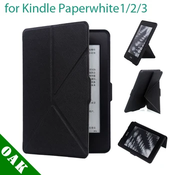 

[Free Shipping] Ultra Slim Origami Protective Case for Amazon Kindle Paperwhite 1/2/3 Support Turn On/Off Function