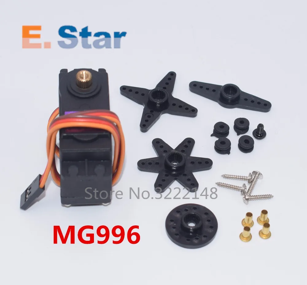 

Free shipping 10PCS MG996R MG996 Metal Gear RC Servo High Speed & Torque RC CAR 1/8