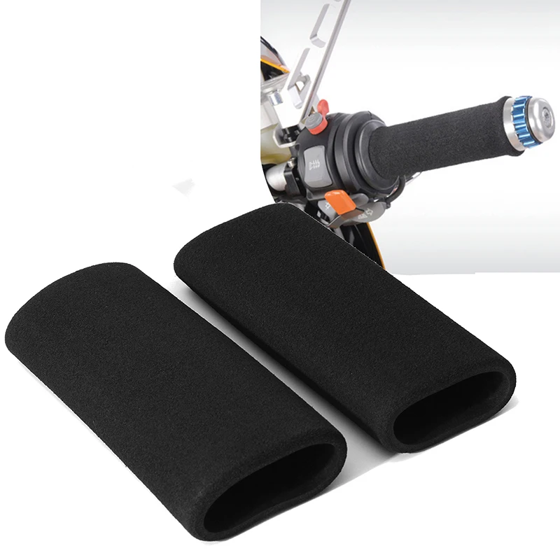 

1Pair Motorbike Motorcycle Slip-on Foam Anti Vibration Comfort Handlebar Grip Cover