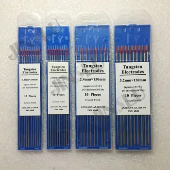 

2% red tip WT20 Thorium Tungsten electrode1.6 2.0 2.4 3.2*150mm (40PCS) for TIG welding