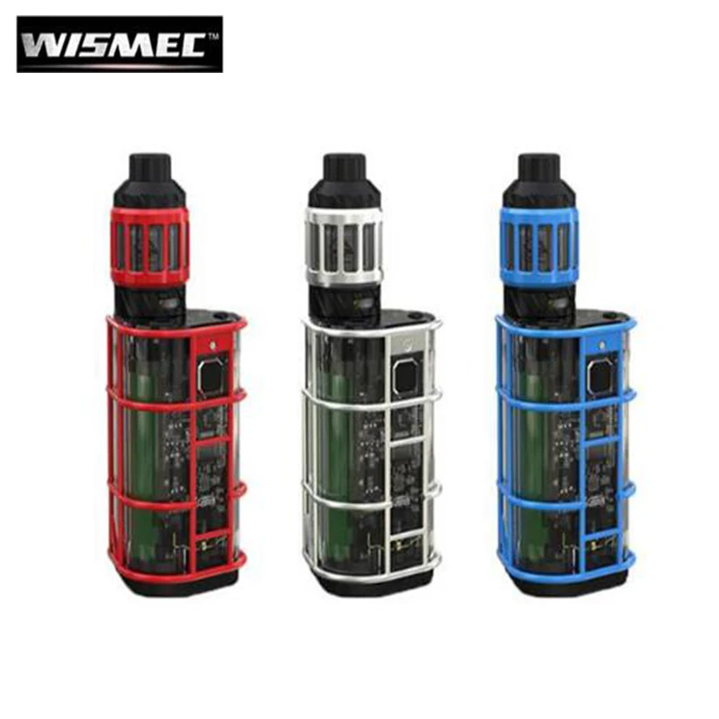 

Original Wismec EXO Skeleton ES300 with Kage Atomizer Kit 200W 300W ES300 Box MOD with 2.8ml tank Electronic Cigarette