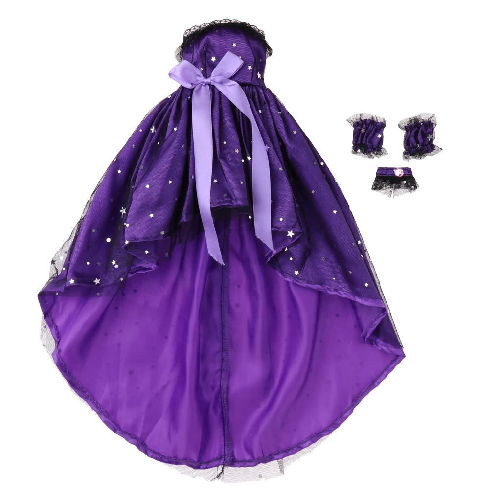 BJD платье 1/3 фиолетовый Лолита платье с большой длинный хвост для ночь Лолита девушка кукла
