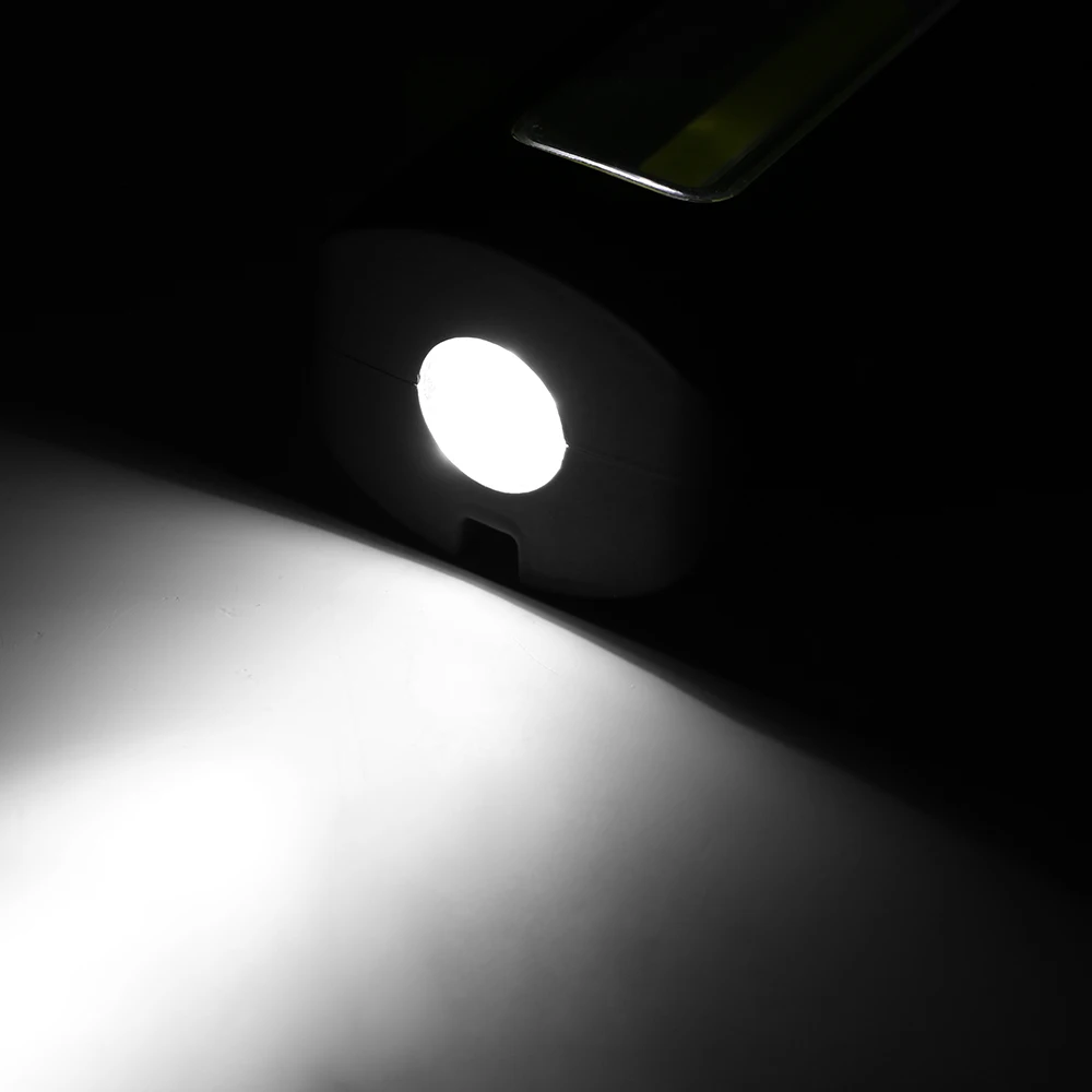 Portable Work Light Portable Flashlight Portable Torch 3800 Lumens Magnet Hook Working Lamp Built In Rechargeable Battery 360 Degree LED Flashlight USB Charger Torch Lamp 2 Modes