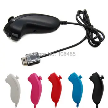 

HOTHINK Nunchuck Controller Video Games Accessories for Nintendo Wii Wii U Remote 6colors to choose