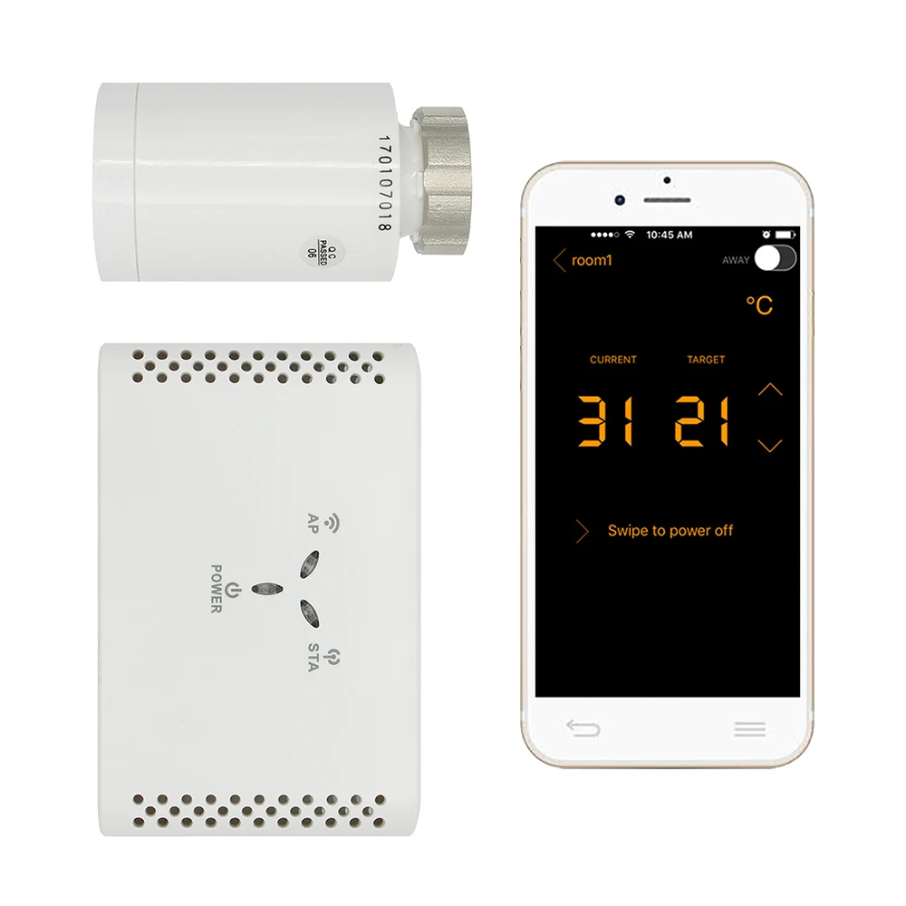 APP controls Programmable Thermostatic Radiator Valve Digital Energy Saving Controller wireless