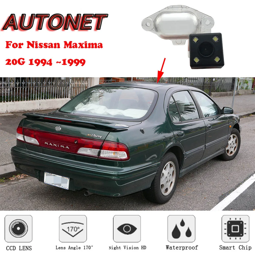 

AUTONET Backup Rear View camera For Nissan Maxima 20G 1994 1995 1996 1997 1998 1999 Night Vision Parking/license plate camera