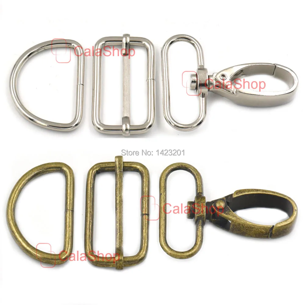 2 Sets / Lot 38mm 1.5" Swivel Clip Snap Hook Buckles Rectangle Buckle D-Ring Adjustor Strap Webbing Craft | Дом и сад