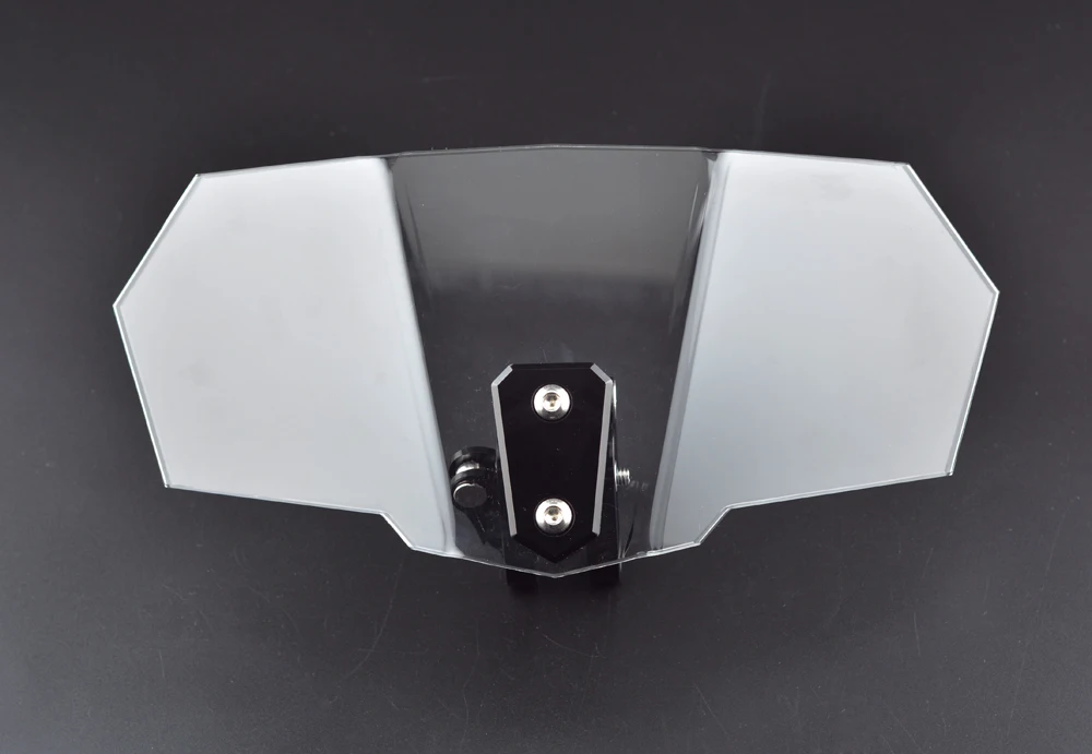 Airflow Adjustable Windscreen Black Aluminum Block For Honda Yamaha Suzuki Kawasaki BMW Aprilia Ducati Clear Variable