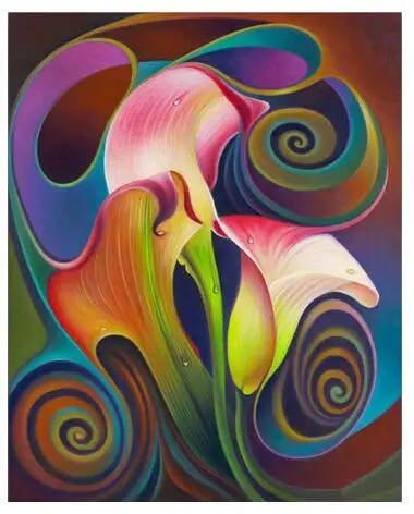 Вышивка 5d Diy Pintura Diamante Flores do Point da Cruz de arte Mosaic Flor Da fantados мультяшный | Дом и сад