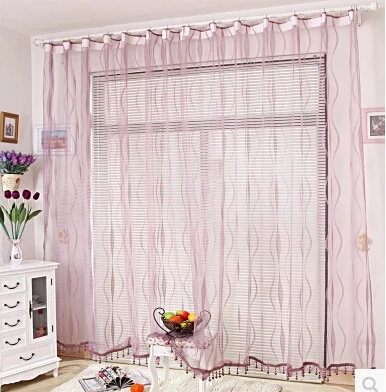 Multicolor Wei Violett Schwarz Streifen Sheer Voile Vorh Nge Zuhause Entranceway Dekoration Fenster Screening Organza Vorhang A483