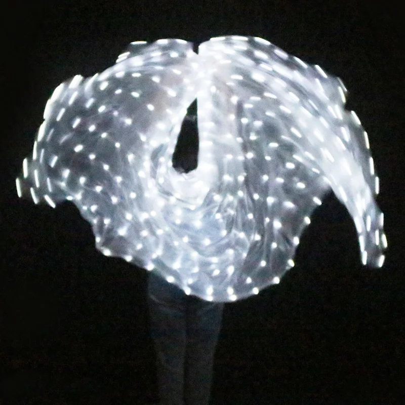 Светодиодный светильник для танца живота, аксессуары для танца живота, светящийся светодиодный шарф, вуаль, профессиональная сценическая блестящая опора