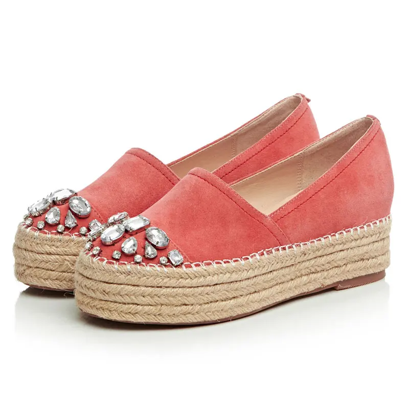 platform flats shoes 2016 espadrilles genuine leather platform platform flats shoes 2016 espadrilles genuine leather platform