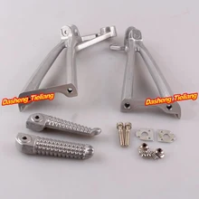 Aluminum Alloy Passenger Rear Foot Pegs Footrest Brackets for Yamaha 03 05 R6 03 08 R6S