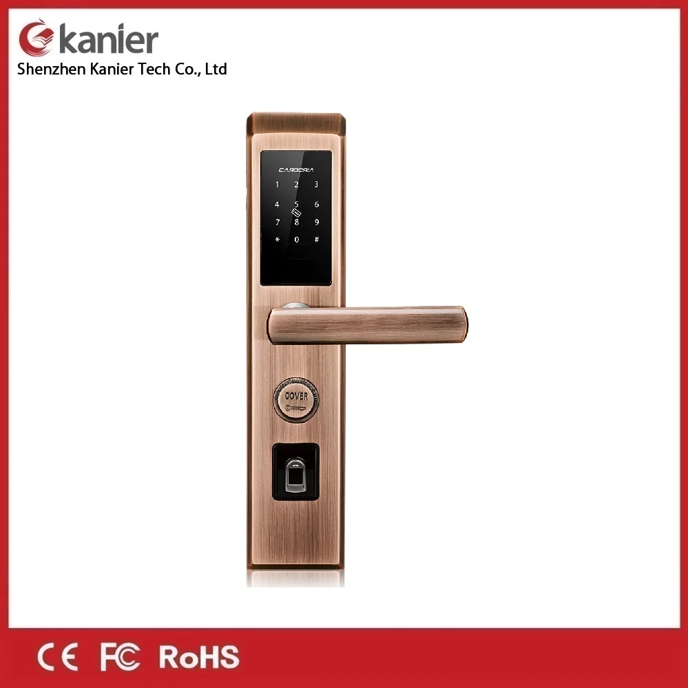 

Biometric Electronic Door Lock Smart Fingerprint, Code, Key Touch Screen Digital Password Lock for home office