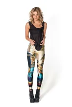 Hot Sales 10 Patterns Vintage Wall Painting S To 4XL Size Women Sport Digital Printing Pants Catherdral Horse Jogging Leggings