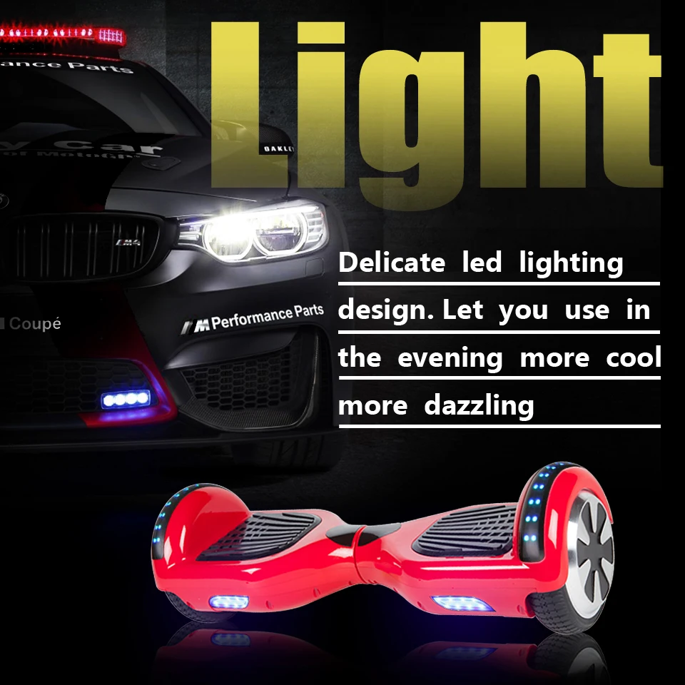 Patinete Electrico Adult Hoverboard 6.5 Pulgadas Electrico Scooter Electric Skateboard Volante Monopatin Monociclo Overboard (3)