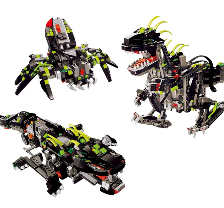 

Technic Series 792Pcs 3 IN 1 Vocal Remote Control Dinosaur Toys Building Blocks Kids Toys 4958 Toys Compatible With Legoings