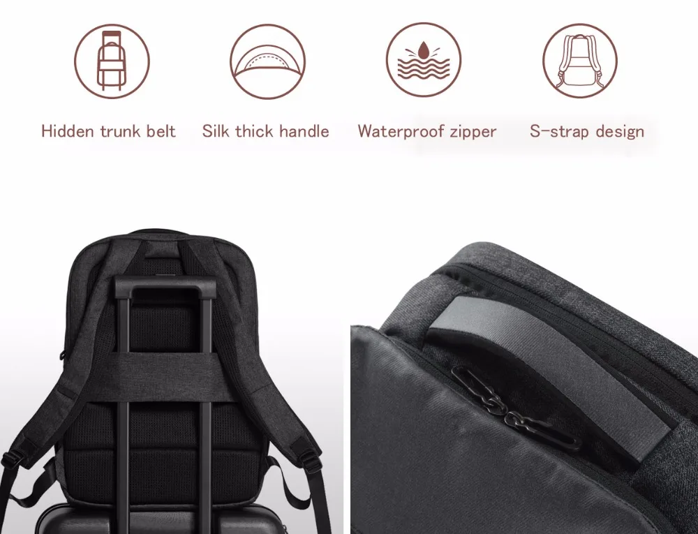 Xiaomi Polyester laptop Waterprool backpack for business and travel student fashion lifestyle bags for man and women-18