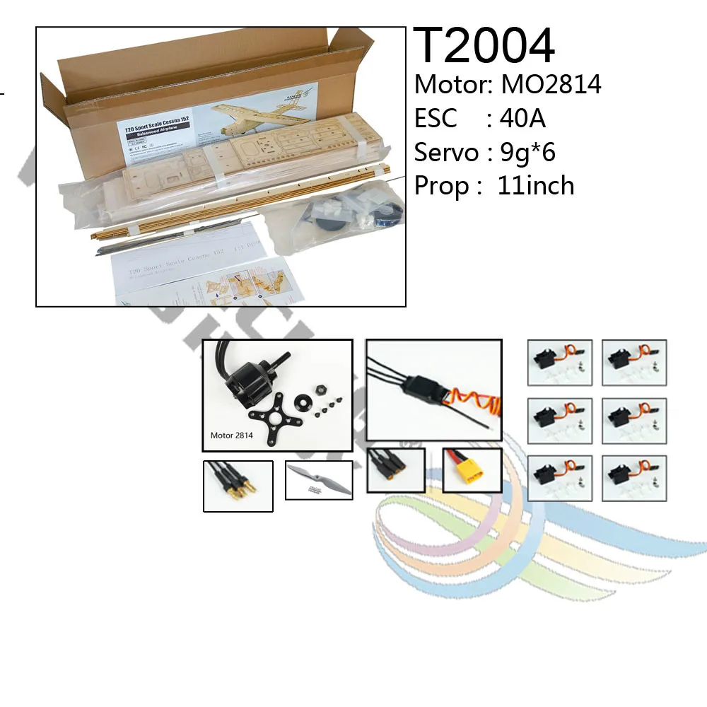 Balsawood RC самолет Cessna 152 Летающая модель самолета 1200 мм Лазерная резка самолет электрический пульт дистанционного управления RC самолет комплект T20 - Цвет: T2004