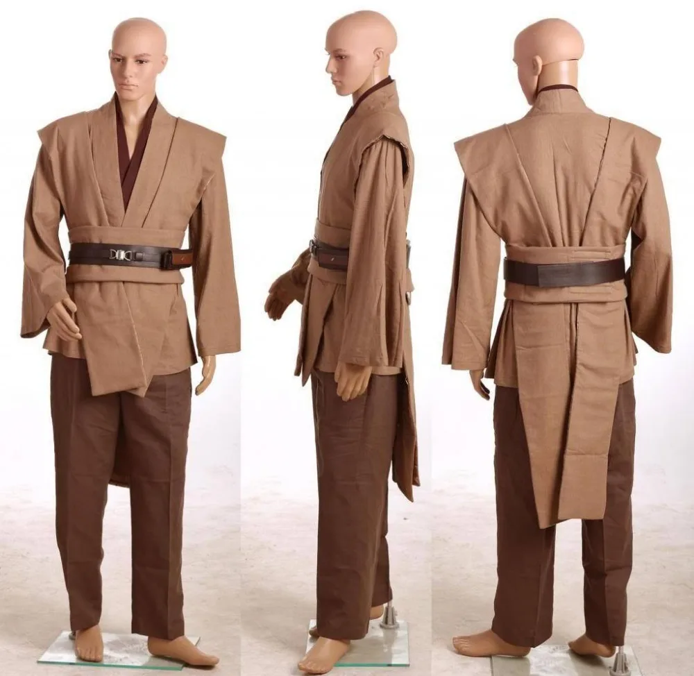 Звезда Косплэй Оби Кеноби Wan Униформа костюм для Хэллоуина джедая|costume jedi|star wars